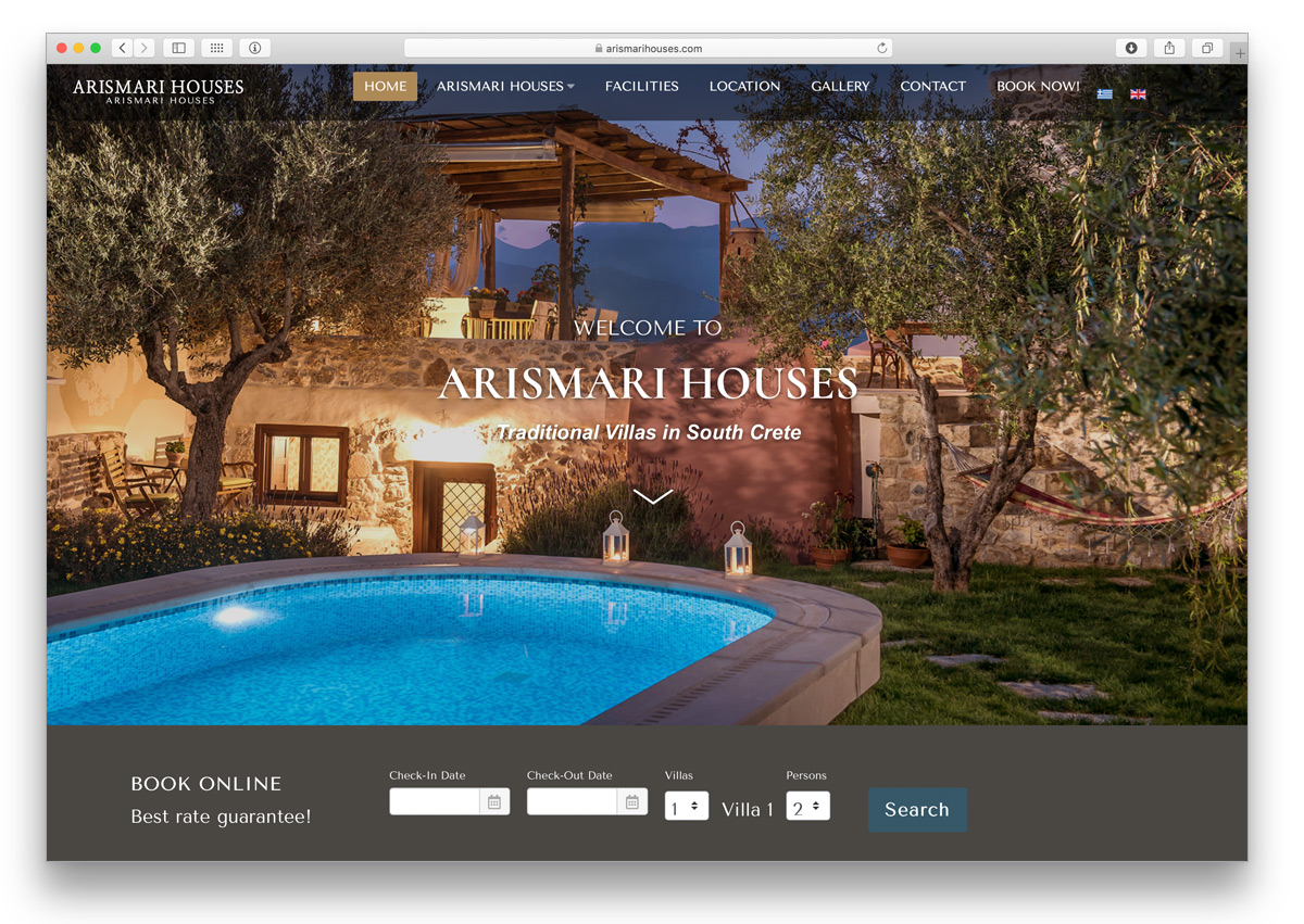 Κατασκευή ιστοσελίδων για ξενοδοχεία - Ιστοσελίδες για Ξενοδοχεία και Βίλες - Κατασκευή ιστοσελίδων για ενοικιαζόμενα δωμάτια