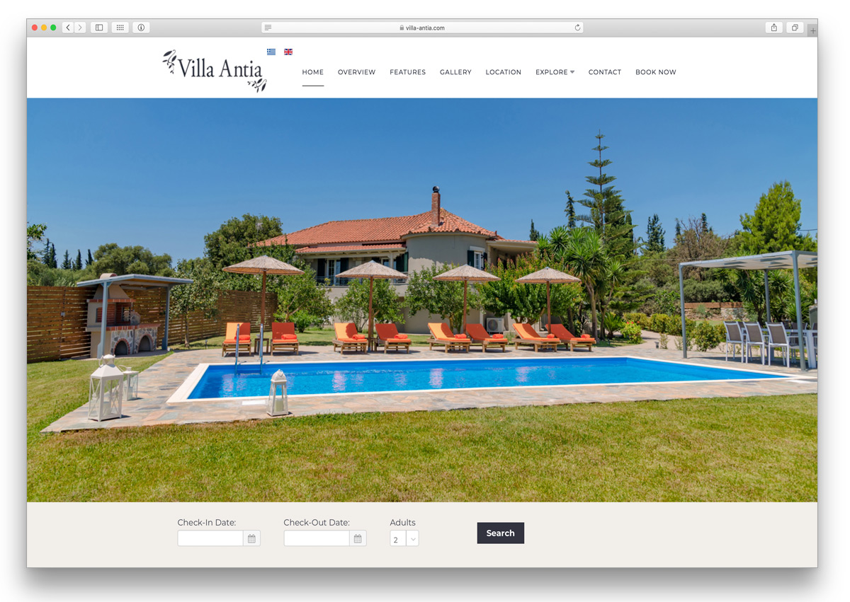 kefalonia website villa antia