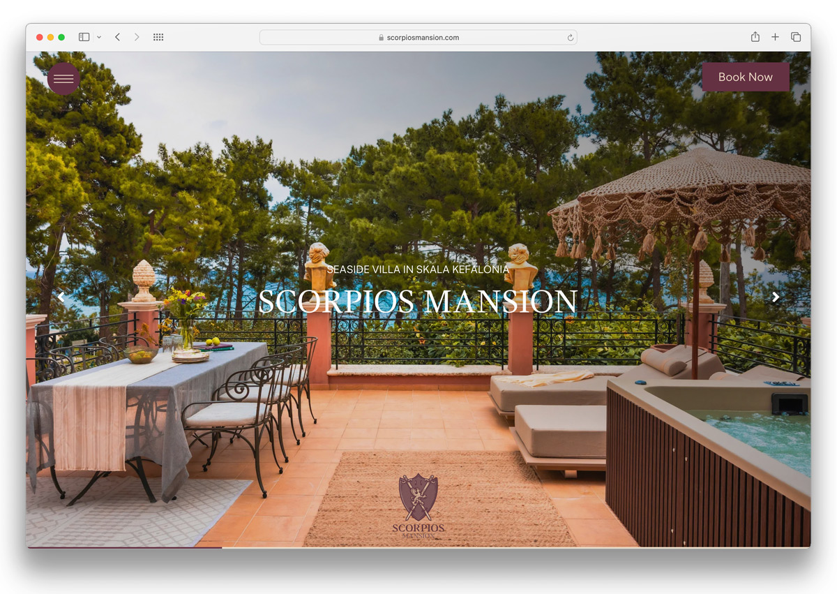 scorpios kefalonia website