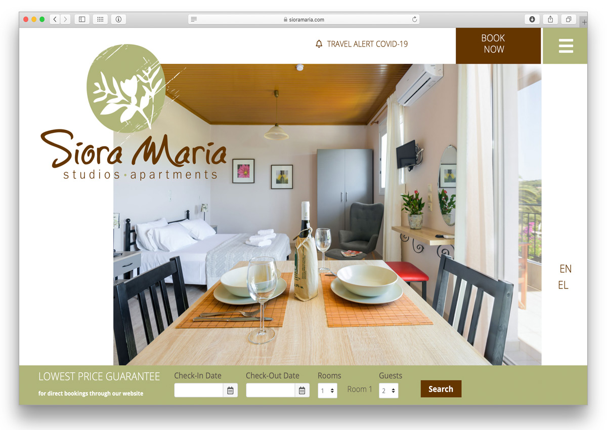 siora maria apartments kefalonia website